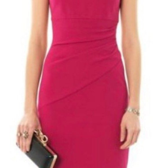 Diane Von Furstenberg DVF Bevin Midi Dress in Pink - Picture 3 of 4